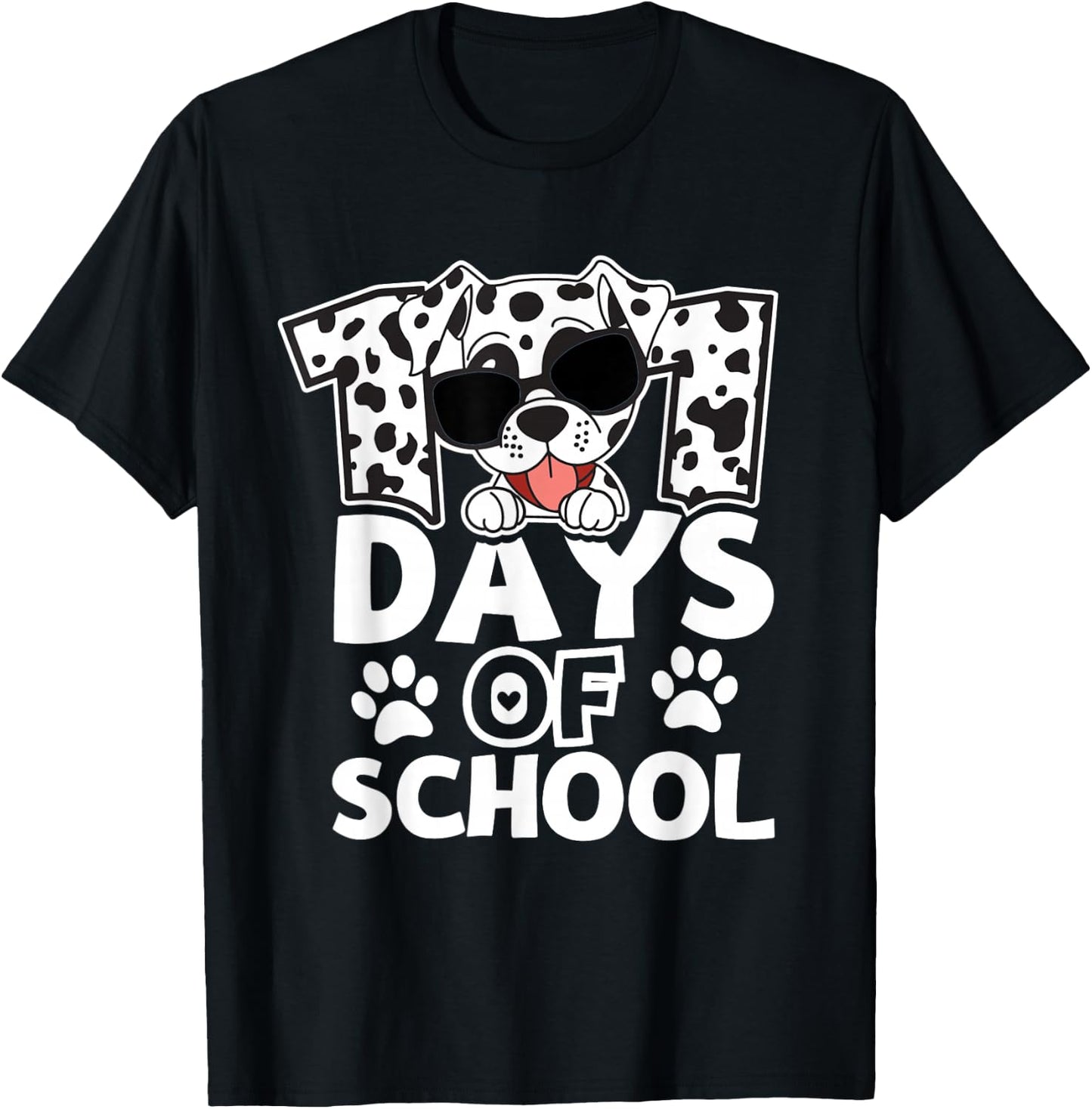 100 Days Of School Dog Lover 100th Day Of School For Boy Kid T-Shirt - T-Shirt | Black