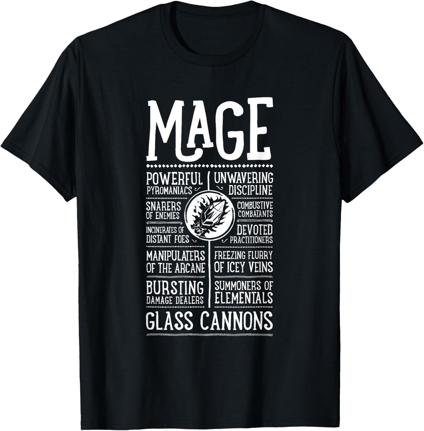 WoW Mage Role Playing Gamer T-Shirt - T-Shirt | Black