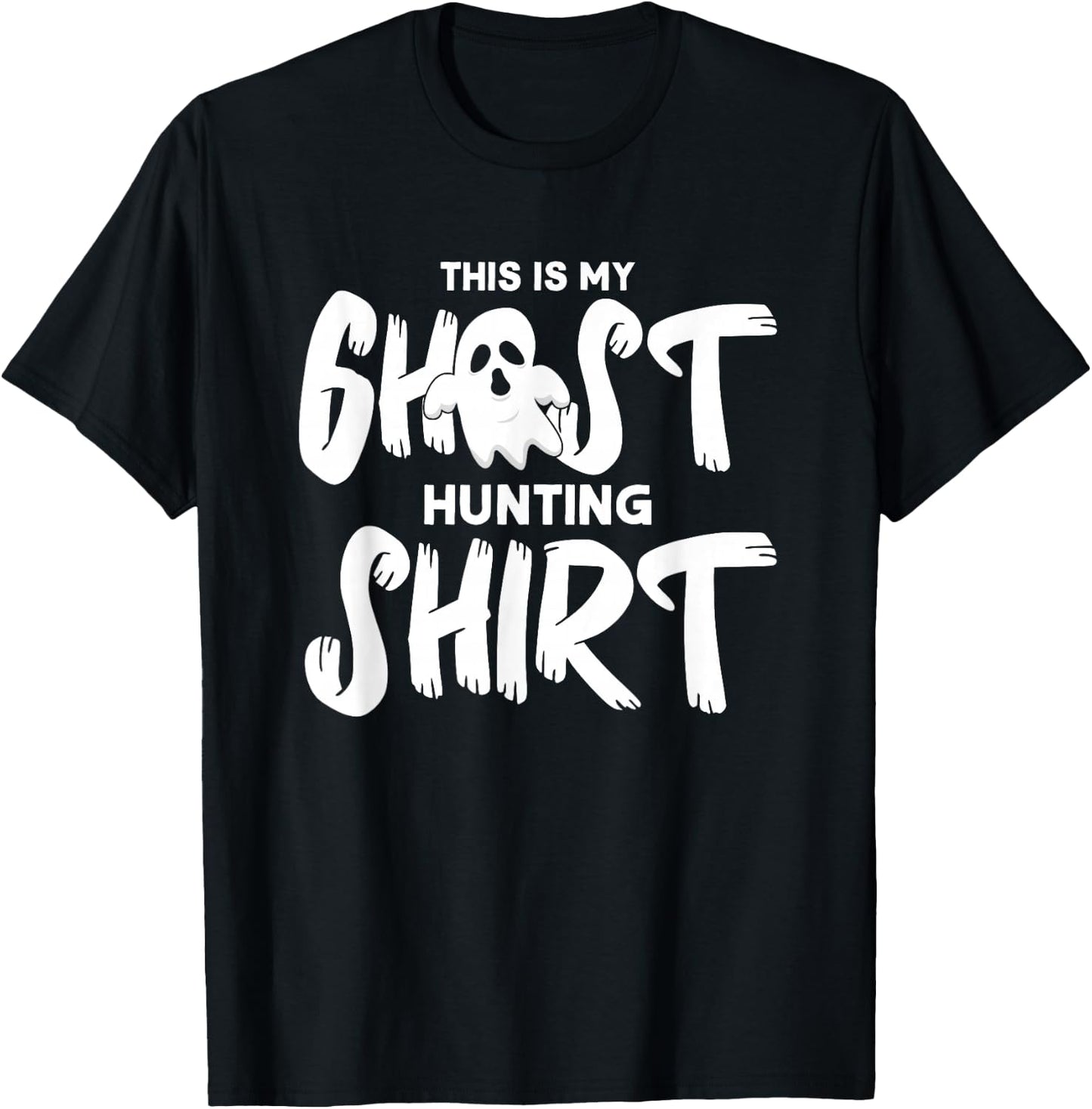 This Is My Ghost Hunting Shirt Funny Paranormal Hunter T-Shirt - T-Shirt | Black