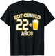 23 Años Hoy Cumplo 22+1 Cerveza 23rd Bday T-Shirt - T-Shirt | Black