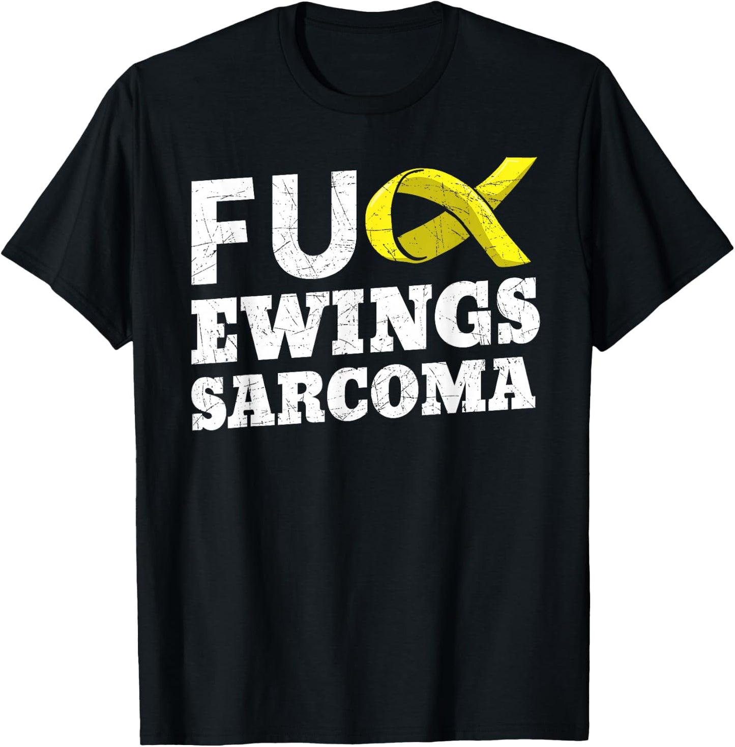 Fuck Ewing's Sarcoma Bone Soft-Tissue Cancer Awareness T-Shirt - T-Shirt | Black