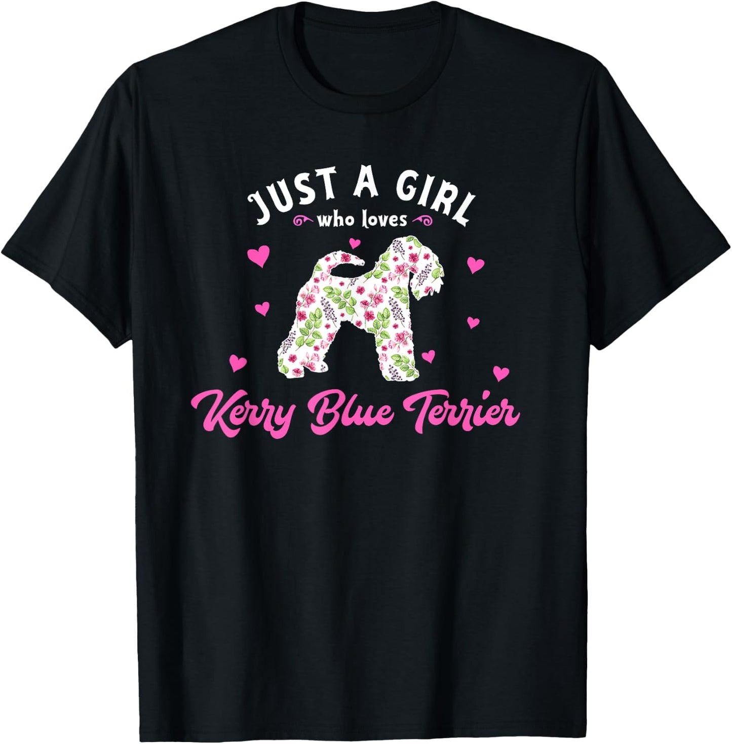 Just a Girl who Loves Kerry Blue Terrier T-Shirt - T-Shirt | Black