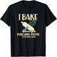 I Bake Because Punching People Is Frowned Upon Baking Baker T-Shirt - T-Shirt | Black