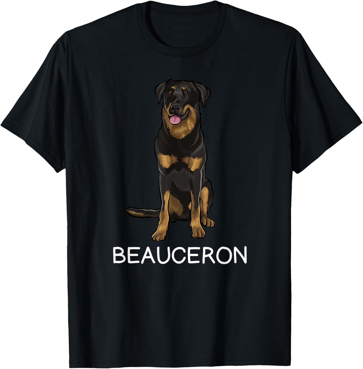 Beauceron Crazy Dog Lover T-Shirt - T-Shirt | Black