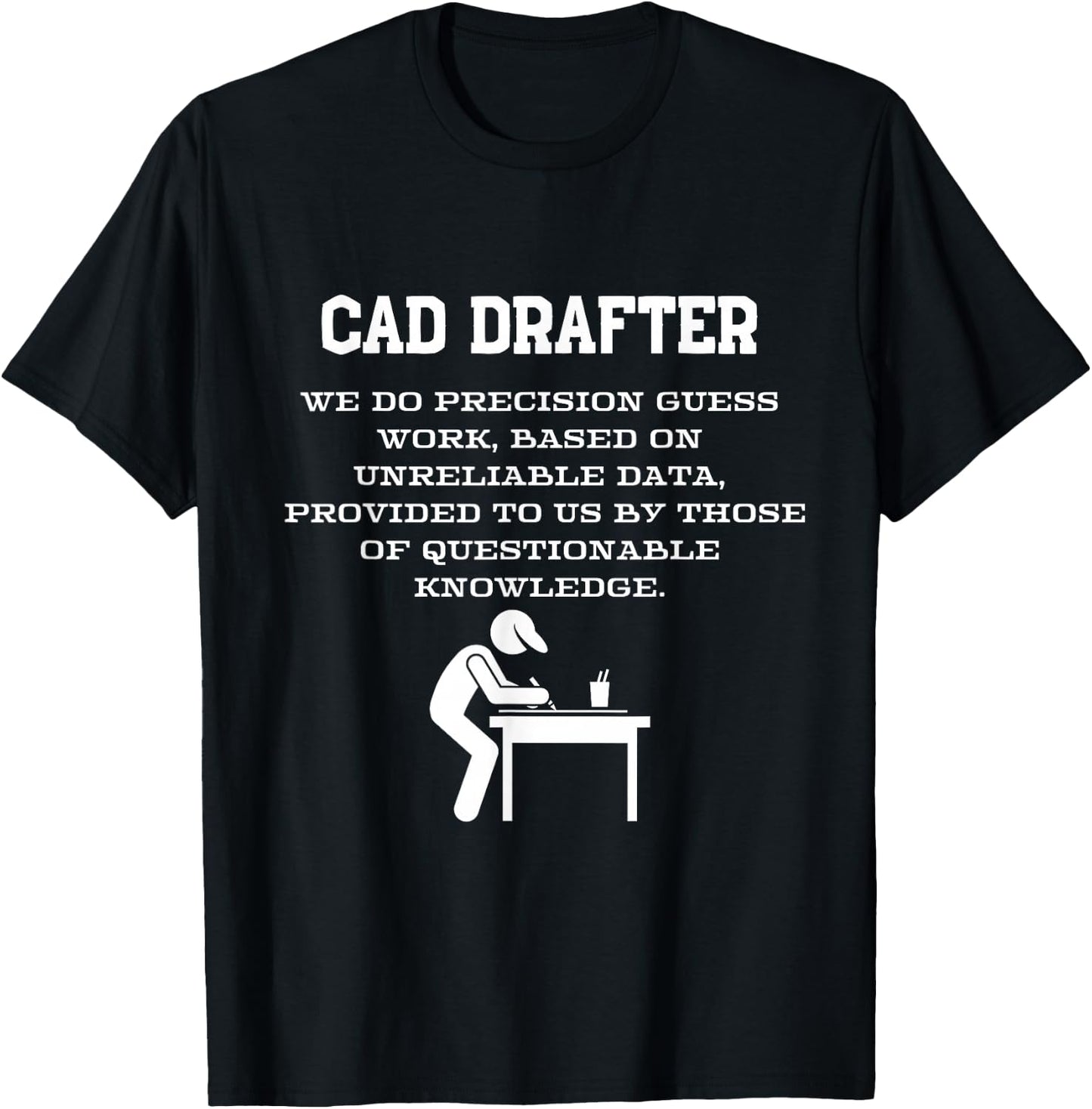 CAD Drafter design T-Shirt - T-Shirt | Black