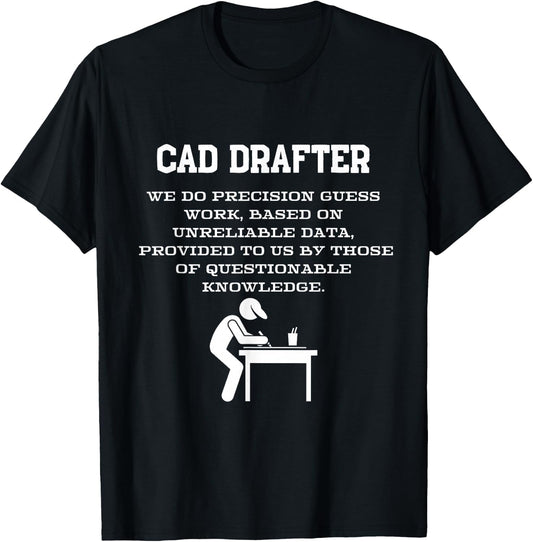 CAD Drafter design T-Shirt - T-Shirt | Black