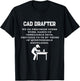 CAD Drafter design T-Shirt - T-Shirt | Black