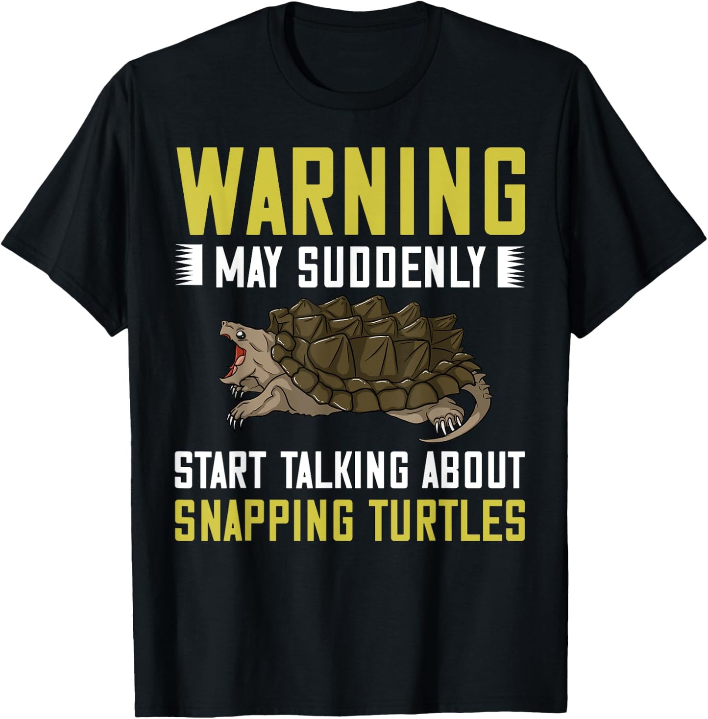Snapping Turtle Alligator Pet Shell T-Shirt - T-Shirt | Black
