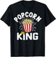 Popcorn King Cinema Movie Snack T-Shirt - T-Shirt | Black