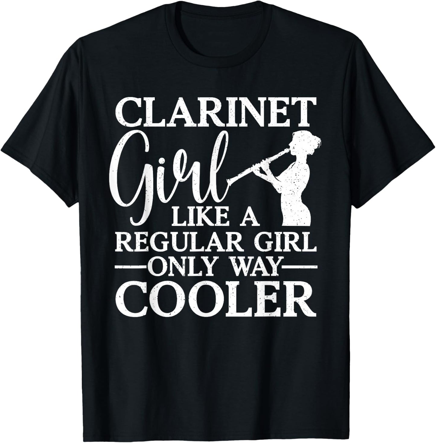 Funny Clarinet Art Teen Girls Music Clarinet Lover T-Shirt - T-Shirt | Black