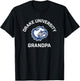 Drake University Bulldogs Arched Grandpa T-Shirt - T-Shirt | Black