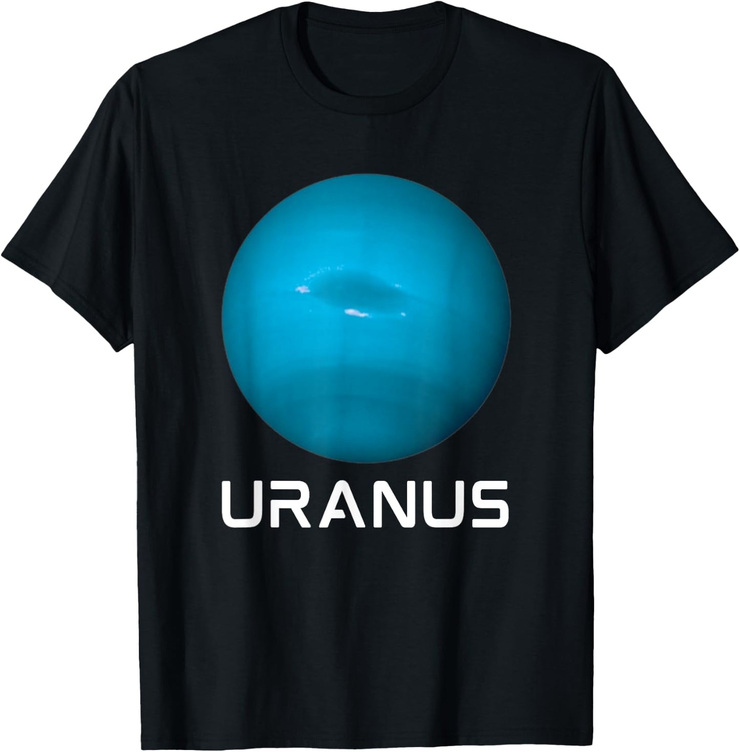 Solar System 7th Planet Uranus Outer Space T-Shirt - T-Shirt | Black