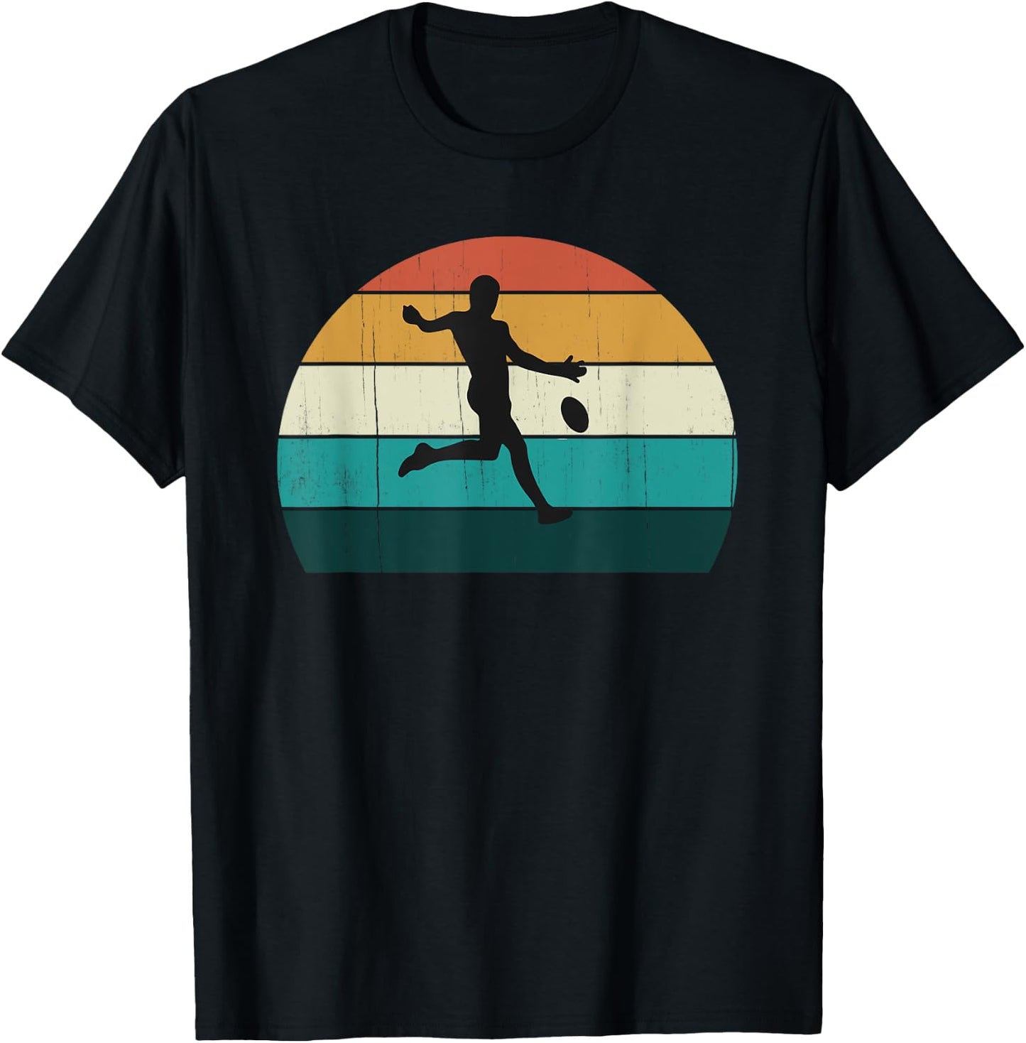 Retro Aussie Football Gift - Australian Rules Footy Lovers T-Shirt - T-Shirt | Black