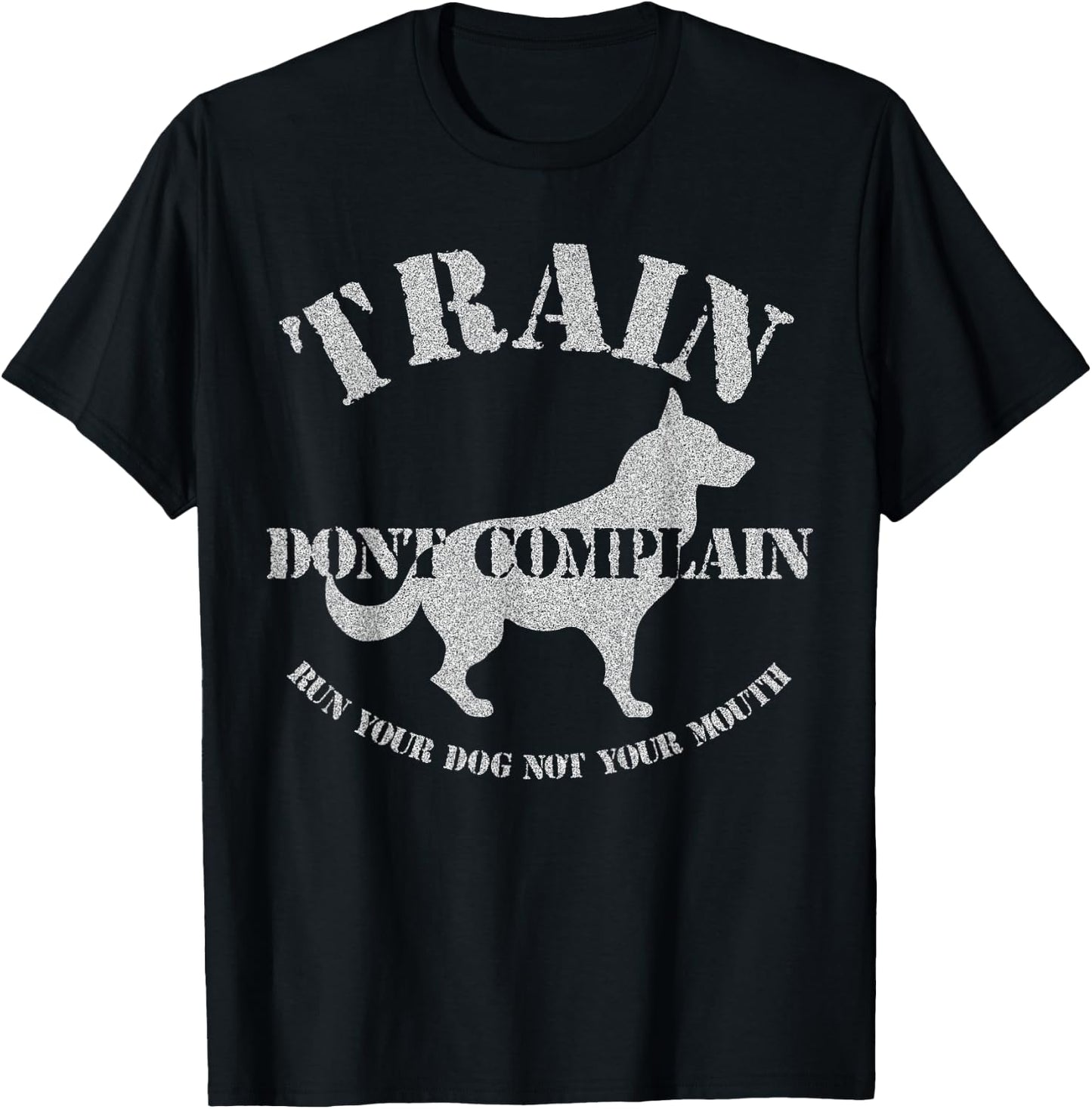 Funny Dog Training Trainer Gift Train Don't Complain Women Kids T-Shirt - T-Shirt | Black