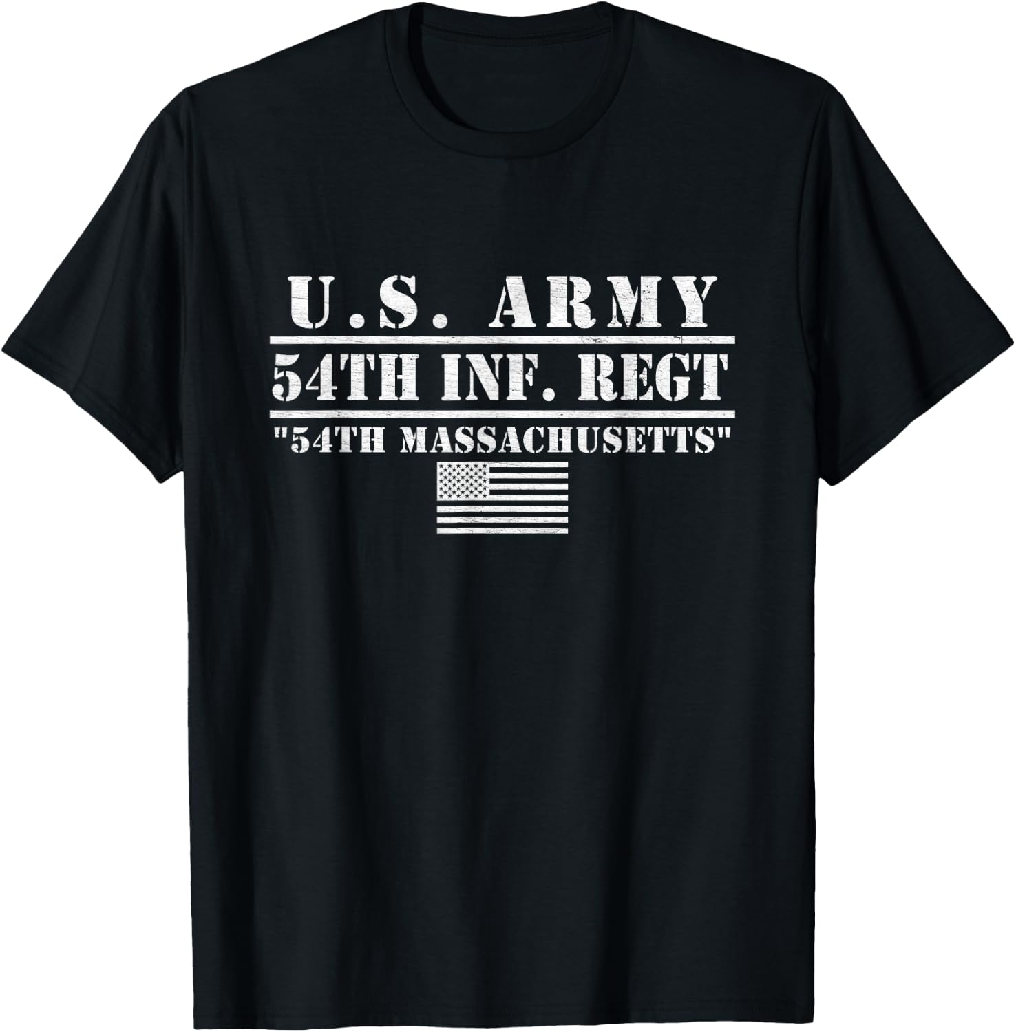 54th Massachusetts Infantry Regiment Battle of Fort Wagner T-Shirt - T-Shirt | Black