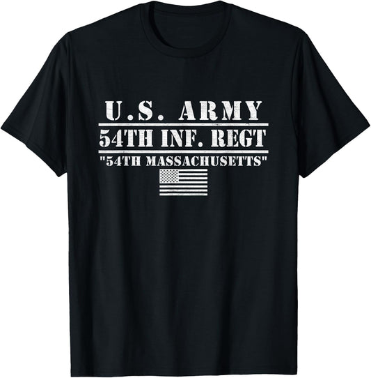 54th Massachusetts Infantry Regiment Battle of Fort Wagner T-Shirt - T-Shirt | Black