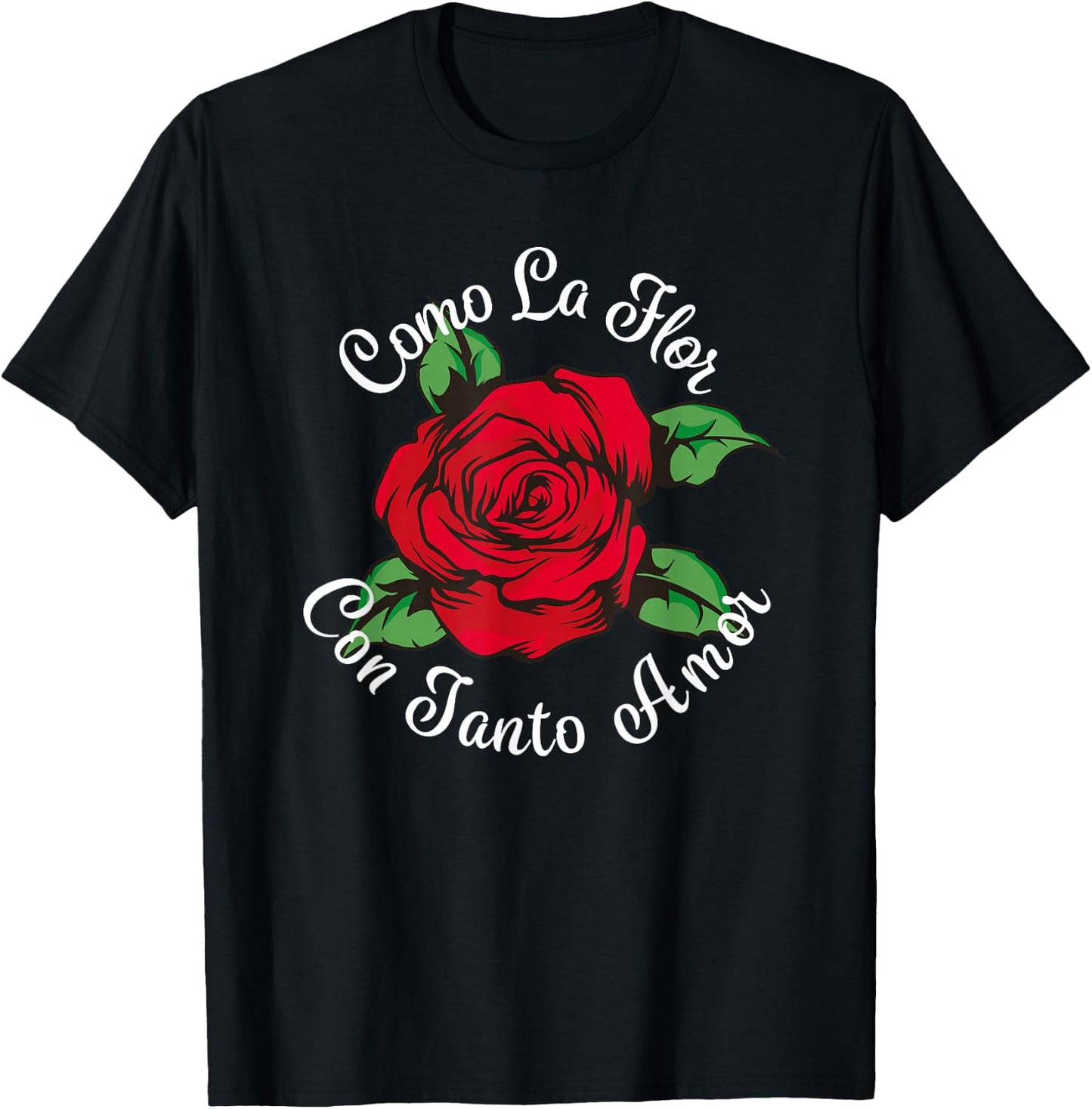 Como La Flor - Bailar Cumbia - Mexican Rose Fiesta Regalo T-Shirt - T-Shirt | Black