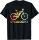 Cycologist Cycling Bicycle Cyclist Road Bike Cycology Gifts T-Shirt - T-Shirt | Black