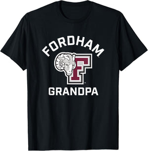 Fordham University Rams Arched Grandpa T-Shirt - T-Shirt | Black