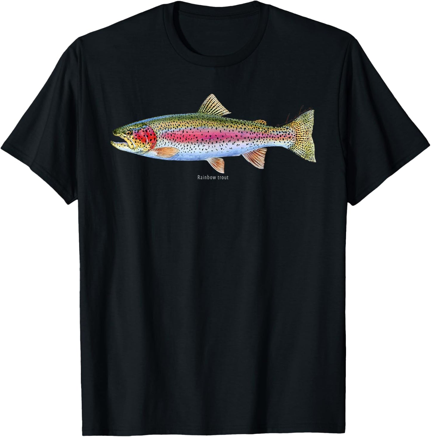 Studio Abachar Rainbow Trout T-Shirt - T-Shirt | Black