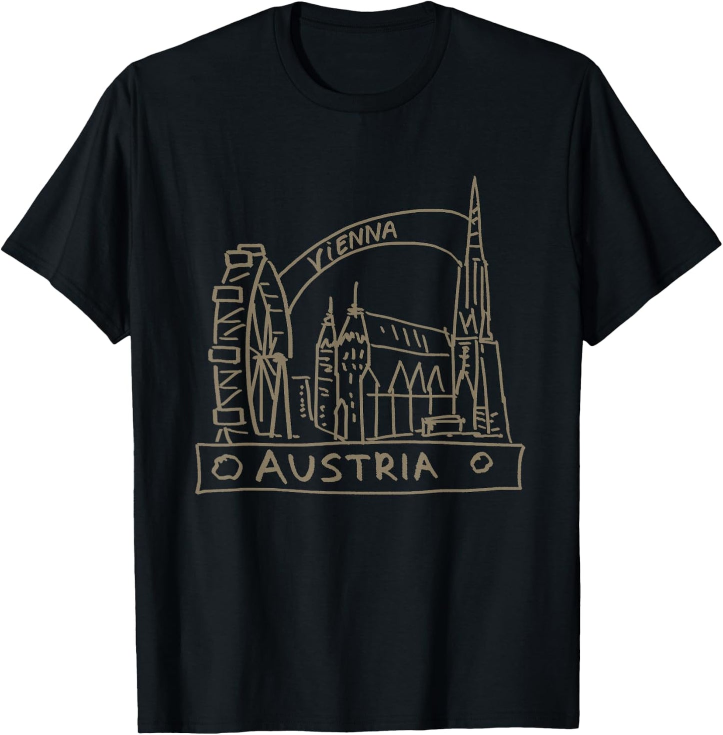 Vienna Austria T-Shirt - T-Shirt | Black