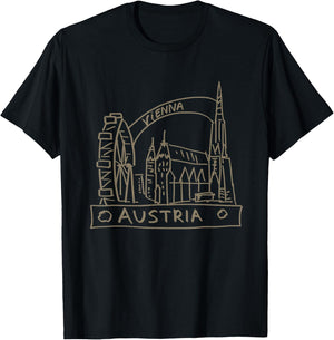 Vienna Austria T-Shirt - T-Shirt | Black