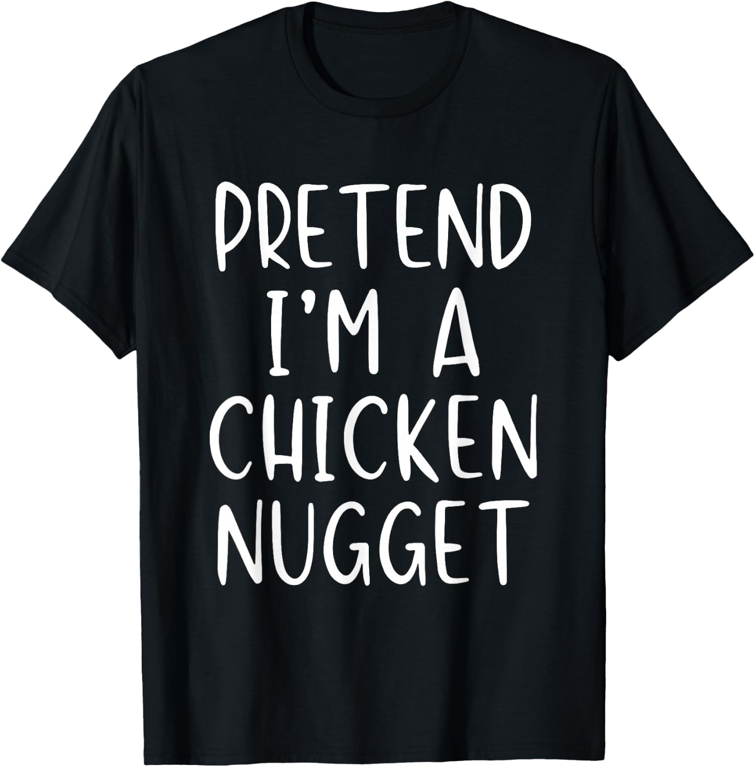 Pretend I'm A Chicken Nugget Costume Halloween Simple Kid T-Shirt - T-Shirt | Black