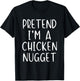 Pretend I'm A Chicken Nugget Costume Halloween Simple Kid T-Shirt - T-Shirt | Black
