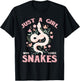 Just A Girl Who Loves Snakes T-Shirt - T-Shirt | Black