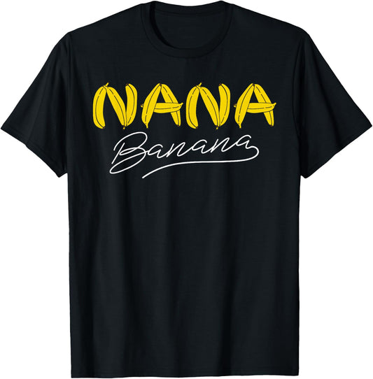 Funny Gift Nana Banana Gift T-Shirt - T-Shirt | Black