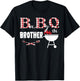 Baby BBQ Brother Shower Birthday Party Family Matching T-Shirt - T-Shirt | Black