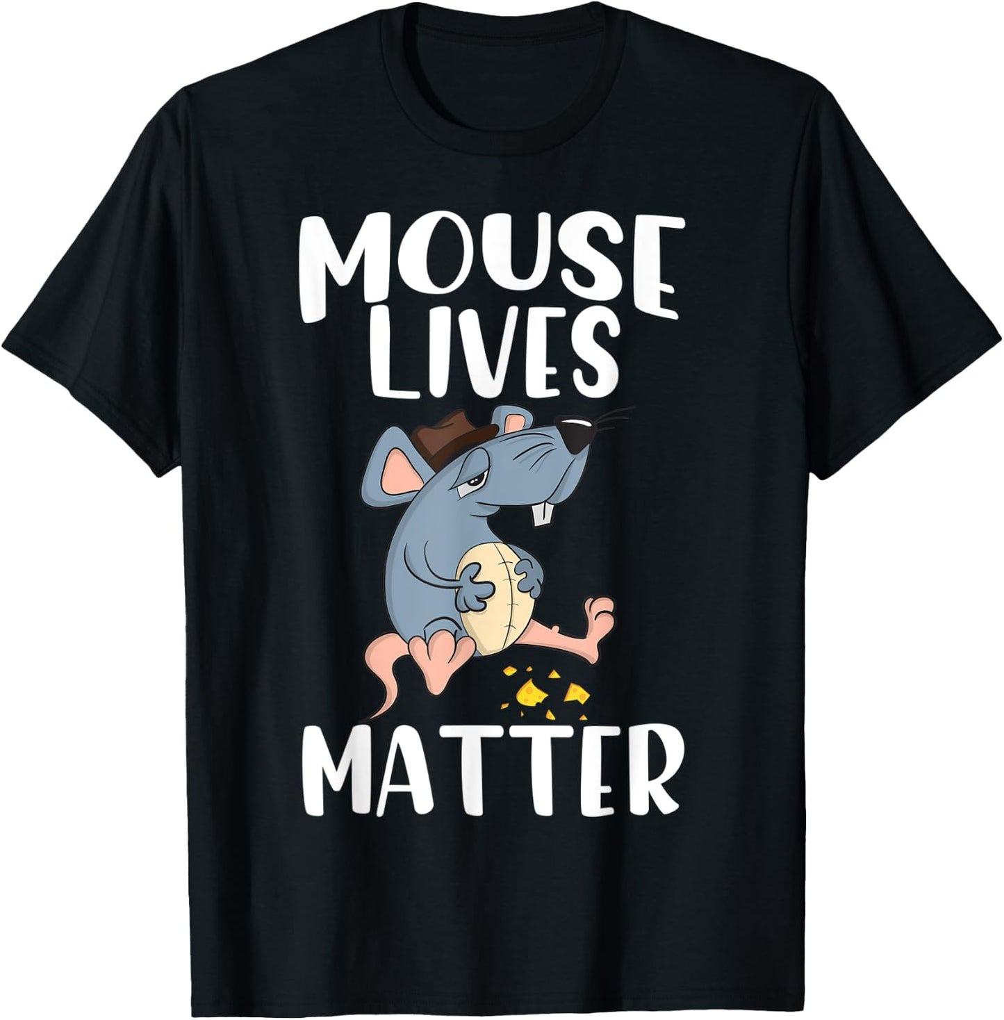 Funny shirt Mice Design Mouse Lives Matter T-Shirt - T-Shirt | Black
