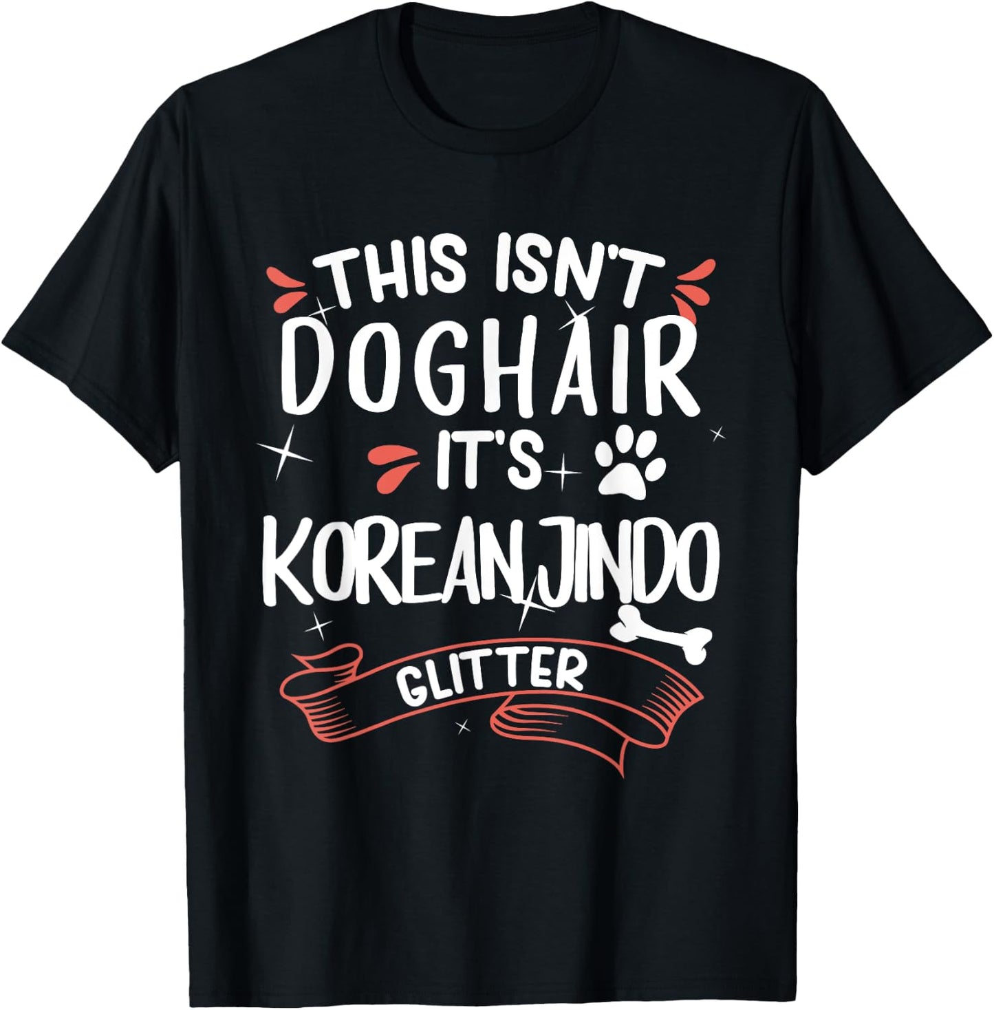 Korean Jindo Shirt Men Women Dog Mom Dog Lover T-Shirt - T-Shirt | Black