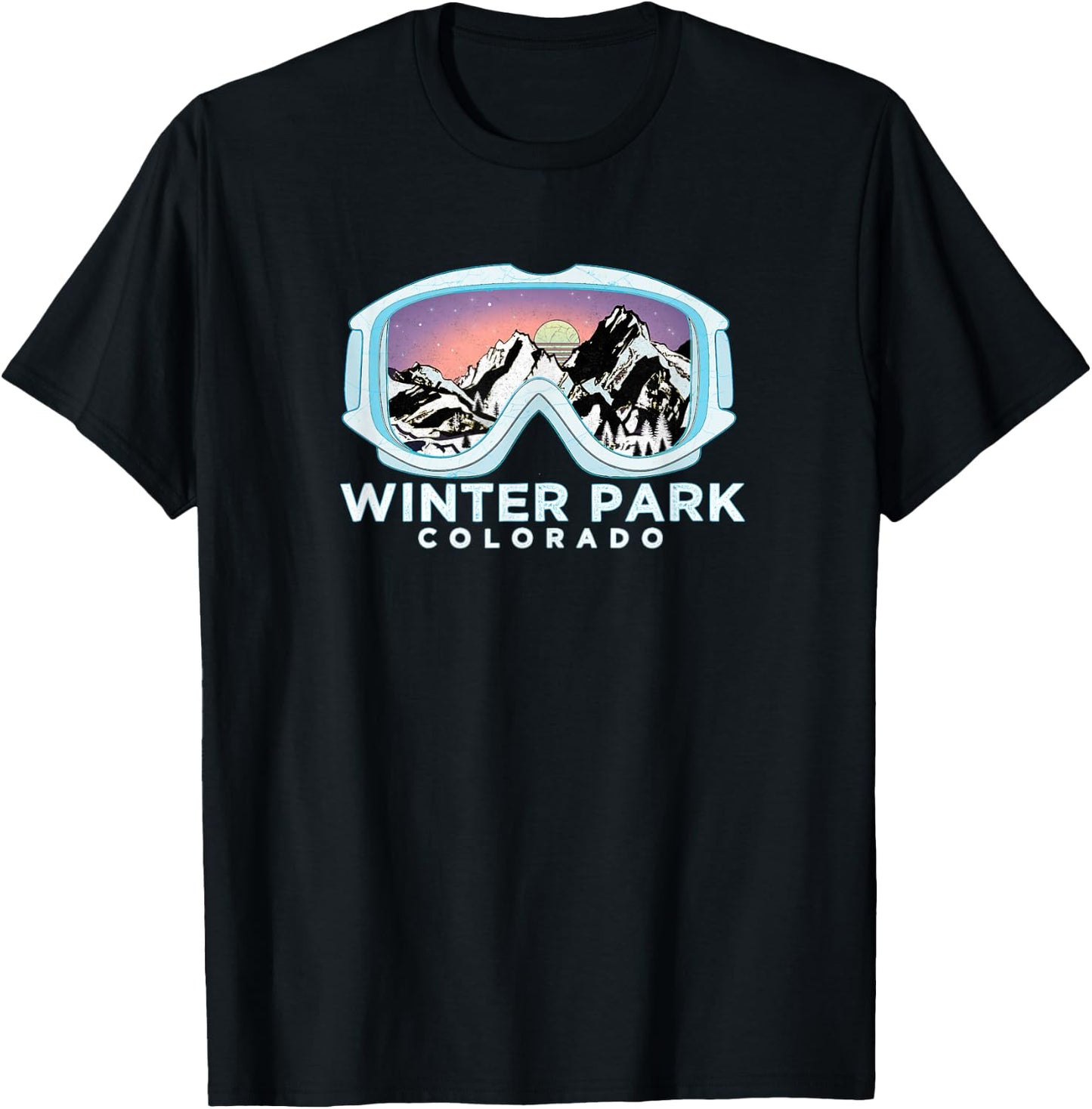 Winter Park Ski Design / Winter Park, CO Skiing Snow Gift T-Shirt - T-Shirt | Black