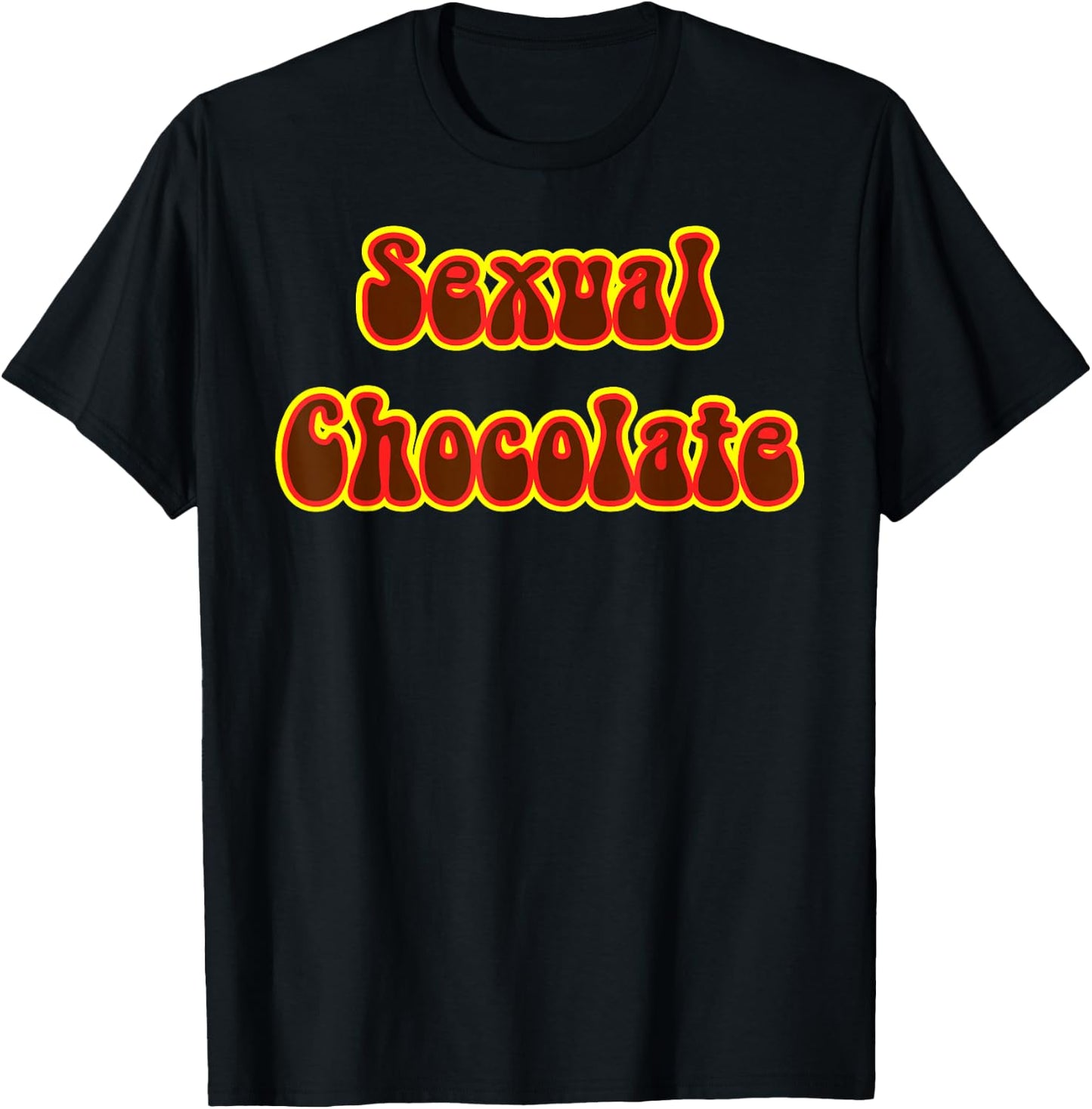 Funny 80s Retro Sexual Chocolate 70s Disco T-Shirt - T-Shirt | Black