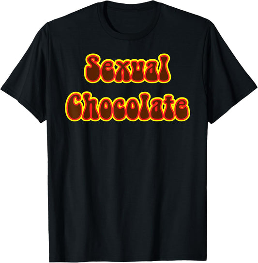Funny 80s Retro Sexual Chocolate 70s Disco T-Shirt - T-Shirt | Black