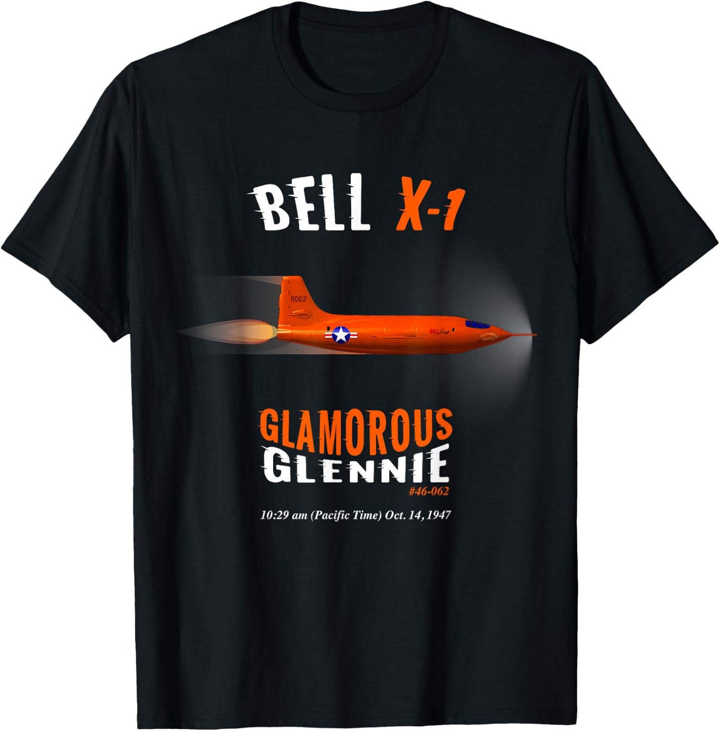 Bell X-1 Supersonic Rocket Aircraft Speed of Sound Mach 1 T-Shirt - T-Shirt | Black
