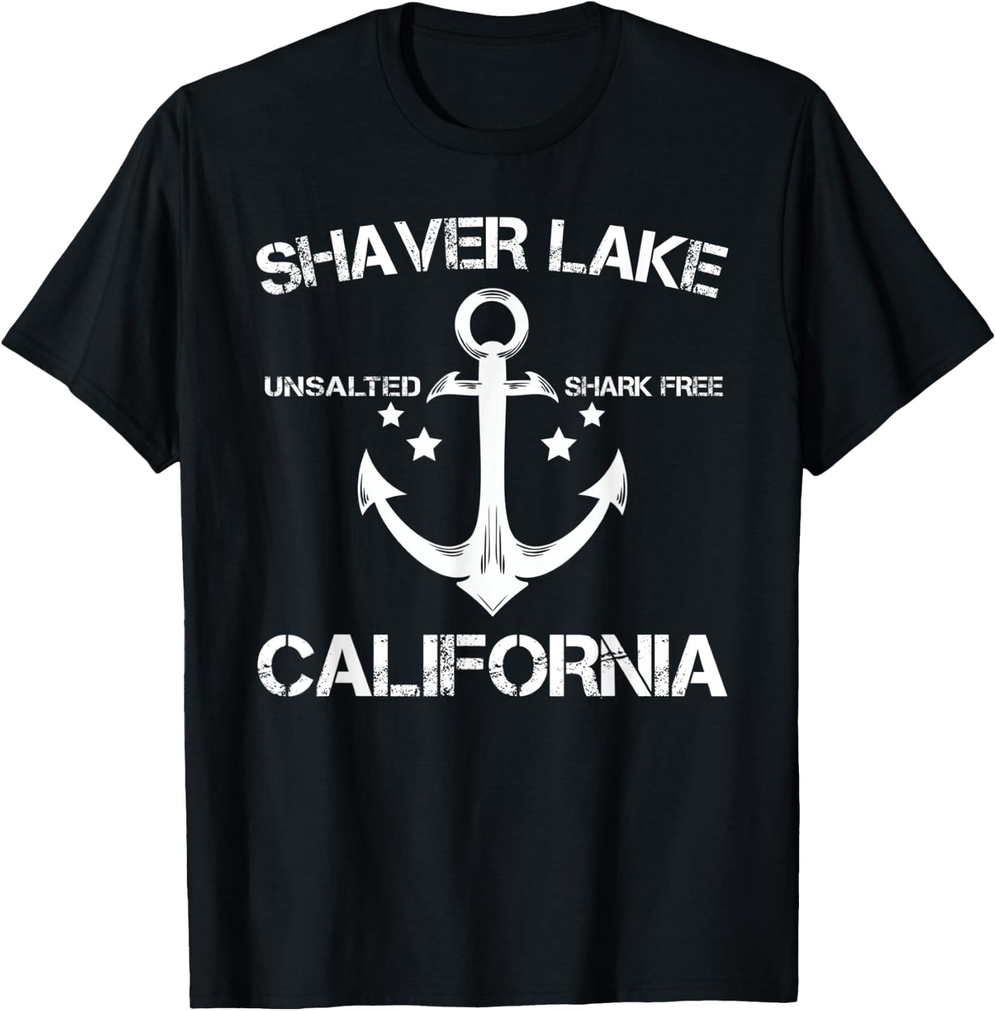 SHAVER LAKE CALIFORNIA Funny Fishing Camping Summer Gift T-Shirt - T-Shirt | Black