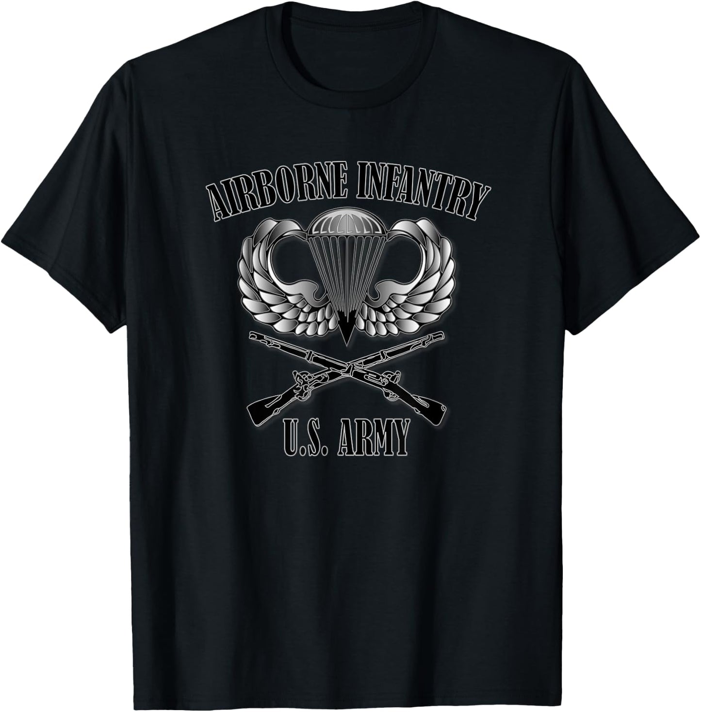 Relaxed Lifestyle Products U.S. Army Airborne Infantry T-Shirt - T-Shirt | Black