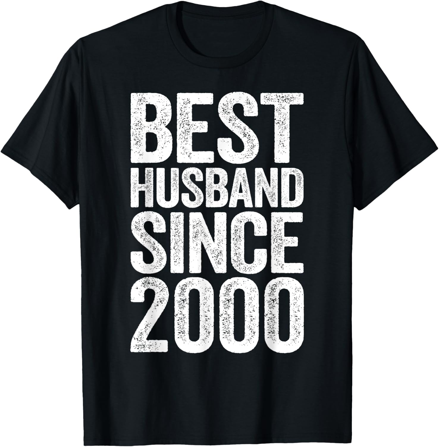 Best Husband Since 2000 20th Wedding Anniversary T-Shirt - T-Shirt | Black