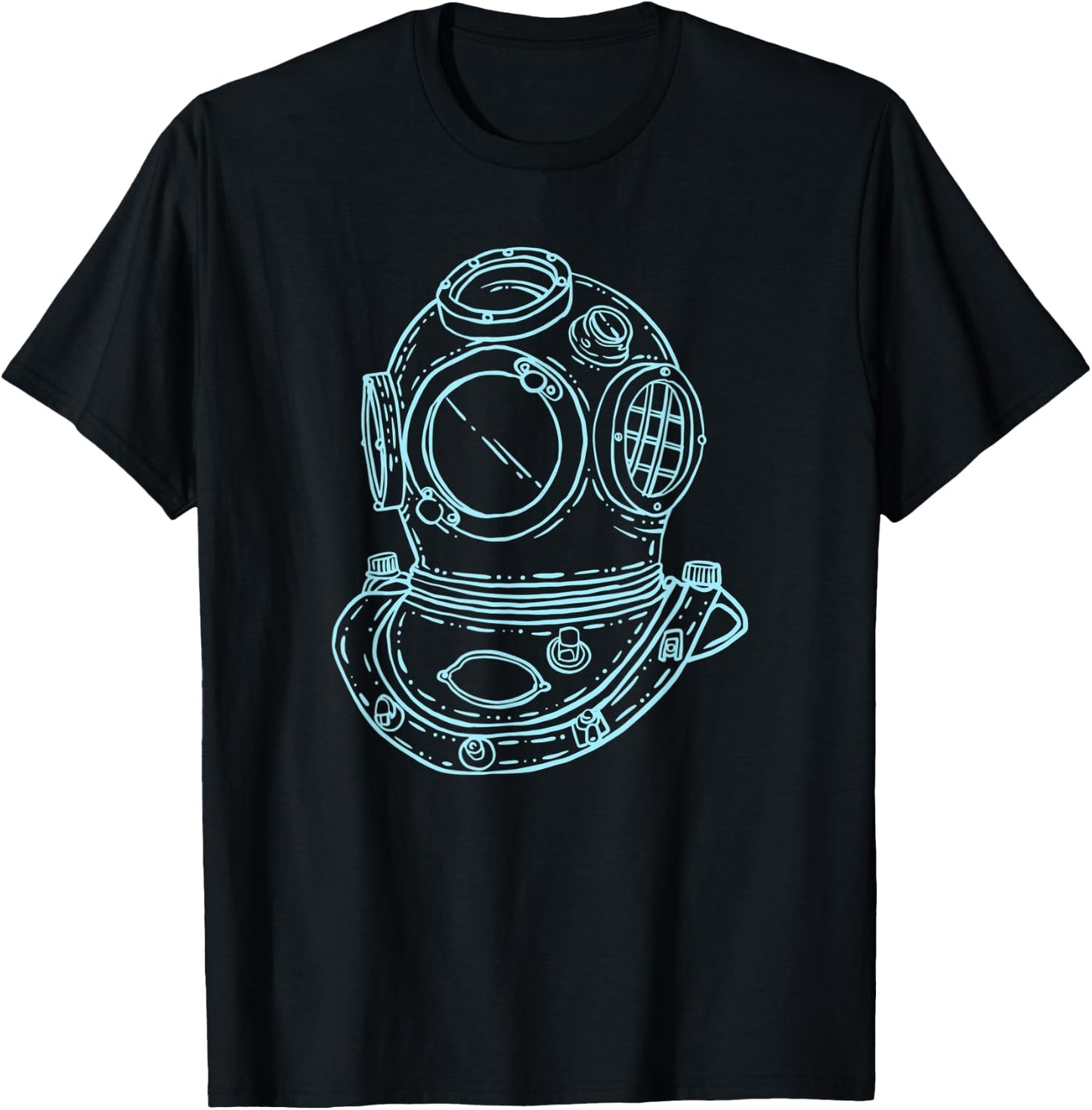 Scuba diving helmet T-Shirt - T-Shirt | Black