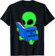 Believe in Yourself Funny Alien UFO Design T-Shirt - T-Shirt | Black