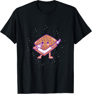 Dabbing Ice Cream Sandwich Shirt Cute Ice Cream Dabbing T-Shirt - T-Shirt | Black