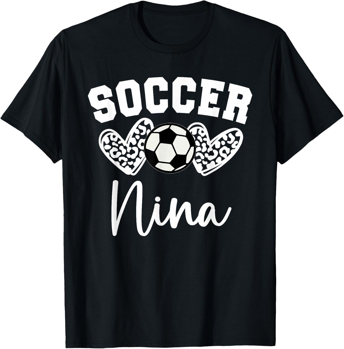 Soccer Nina Matching Family Soccer T-Shirt - T-Shirt | Black