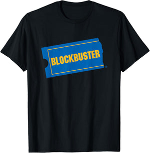 Blockbuster Be Kind. Rewind. Front & Back Retro Video Rental T-Shirt - T-Shirt | Black