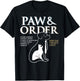 Funny Paw and Order Special Treats Unit Training Dog And Cat Women T-Shirt - T-Shirt | Black