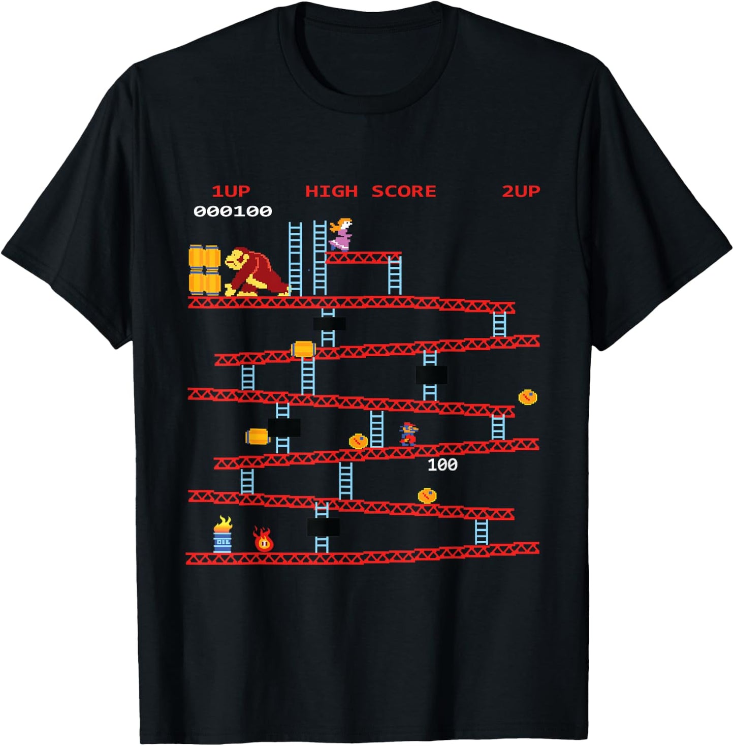Gaming Arcade Retro Video Game Console Vintage Gamer Gifts T-Shirt - T-Shirt | Black
