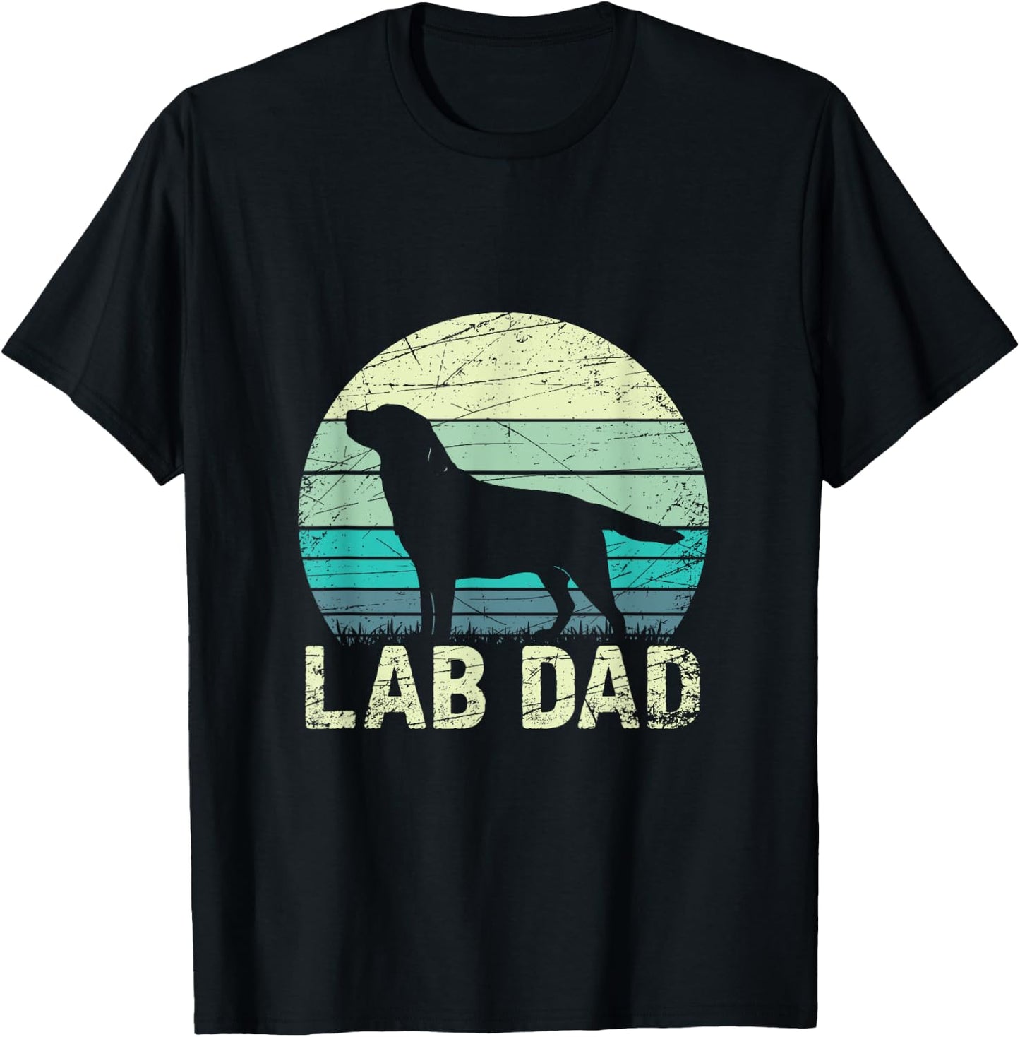 Lab Dad Labrador T-Shirt - T-Shirt | Black