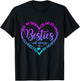 Side By Side Or Miles Apart Besties Will Always Be By Heart T-Shirt - T-Shirt | Black