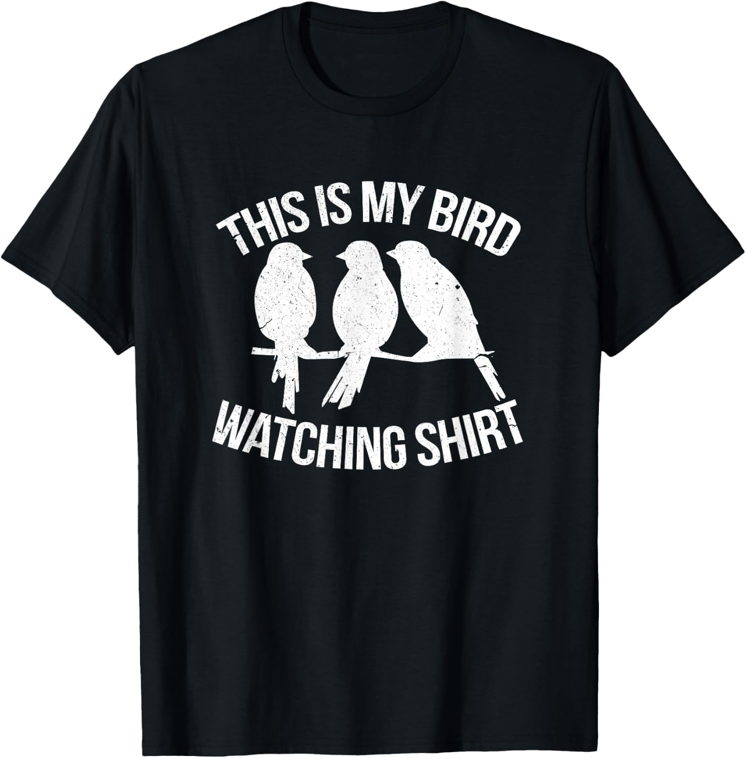 This Is My Bird Watching Shirt Funny Birdwatching Birding T-Shirt - T-Shirt | Black